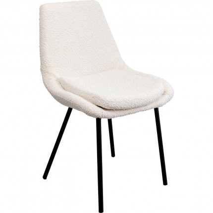 Chaise West Side Boucle crème Kare Design
