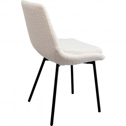 Chaise West Side Boucle crème Kare Design