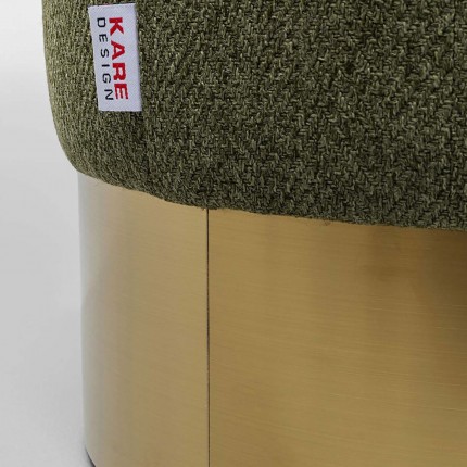 Tabouret Cherry Lina vert et laiton Kare Design