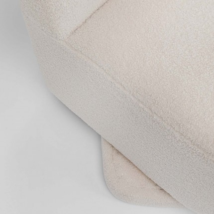 Fauteuil pivotant Ted crème Kare Design