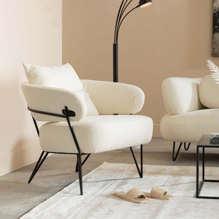 Fauteuil Peppo crème Kare Design