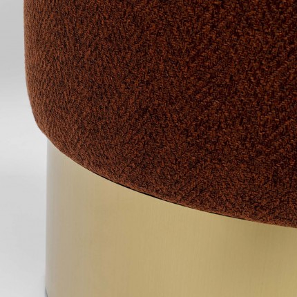 Tabouret Cherry Lina marron et laiton Kare Design 