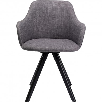 Chaise pivotante Lady grise Kare Design