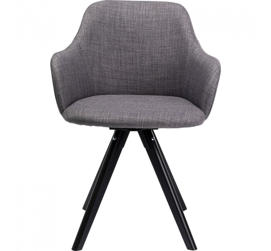 Chaise pivotante Lady grise Kare Design