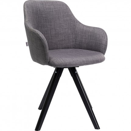 Chaise pivotante Lady grise Kare Design
