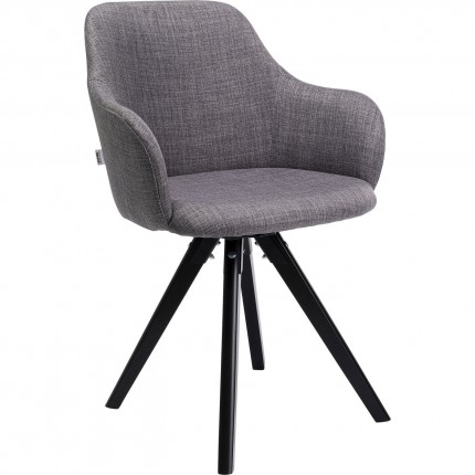 Chaise pivotante Lady grise Kare Design