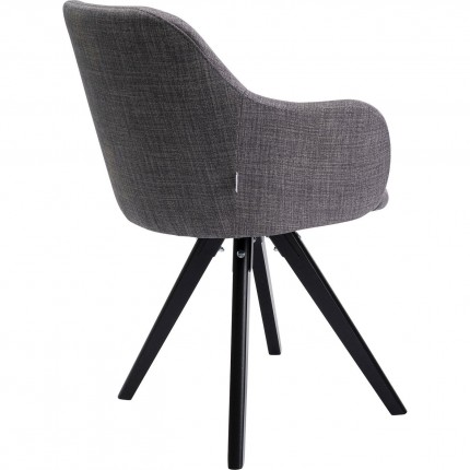 Chaise pivotante Lady grise Kare Design