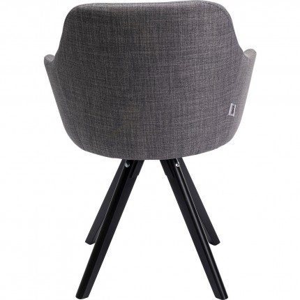 Chaise pivotante Lady grise Kare Design
