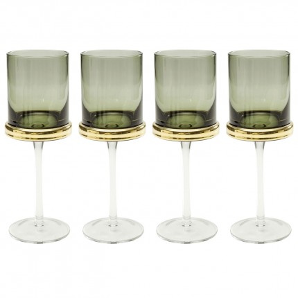 Verres à vin rouge Innocent fumé set de 4 Kare Design