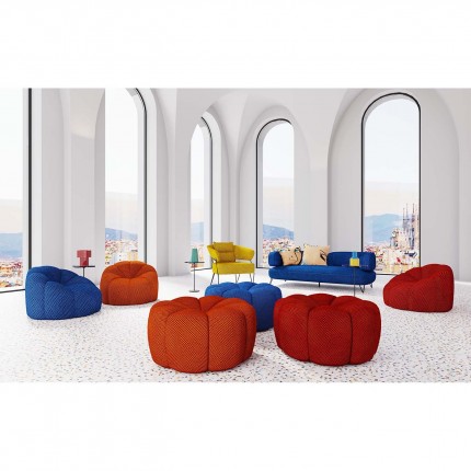 Fauteuil pivotant Peppo Lounge bleu Kare Design