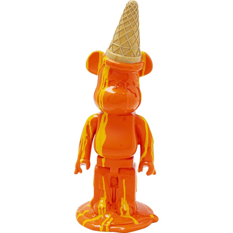 Déco ours glace orange Kare Design