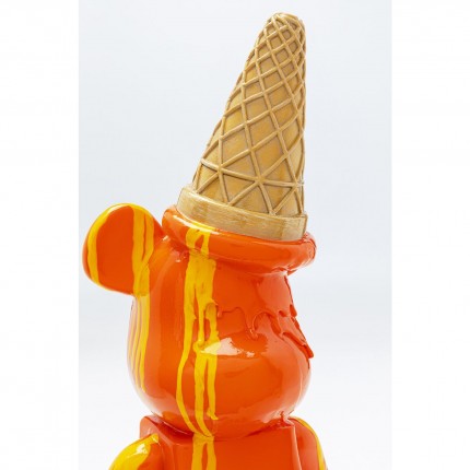 Déco ours glace orange Kare Design