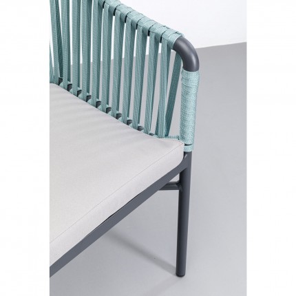 Chaise de jardin avec accoudoirs Santanyi bleue Kare Design