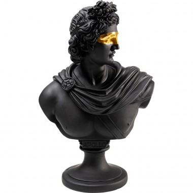 Déco buste Apollo noir masque doré Kare Design