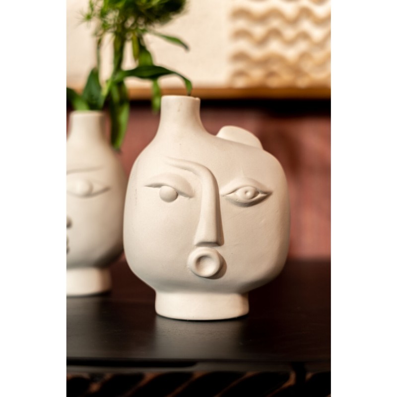 Vase en céramique visage abstrait Kare Design