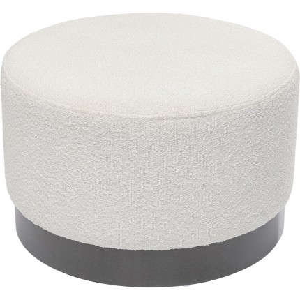 Tabouret Cherry Eclipse Boucle crème et gris Kare Design