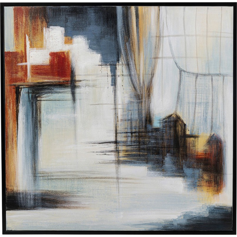Tableau encadré Visione Front 100x100cm