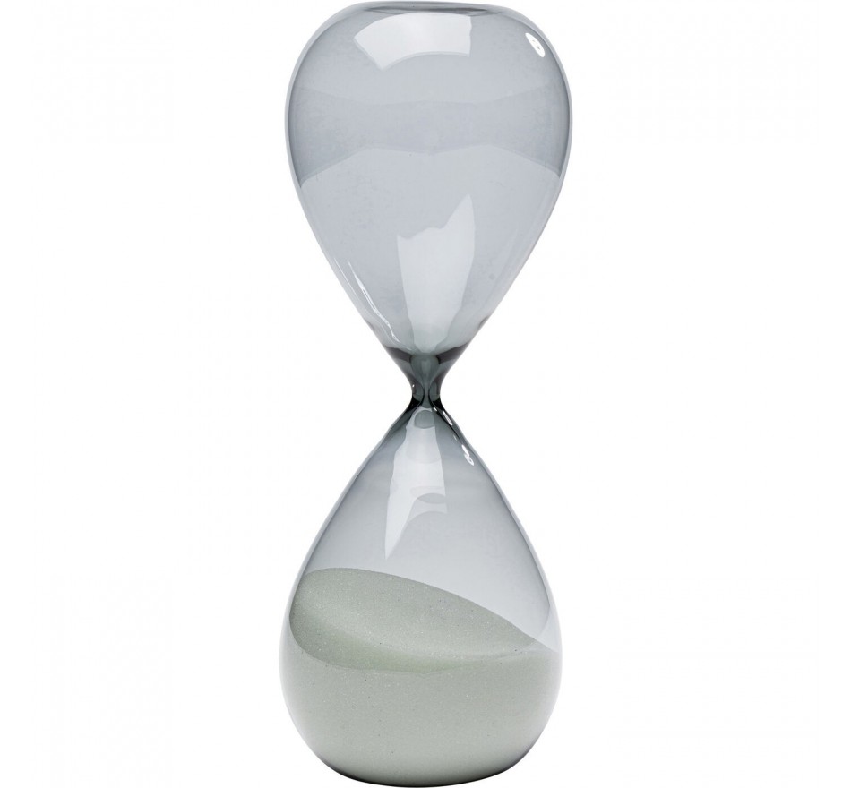 Sablier Timer noir et blanc 25cm Kare Design