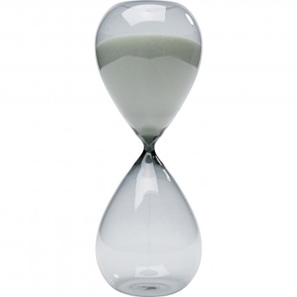 Sablier Timer noir et blanc 25cm Kare Design