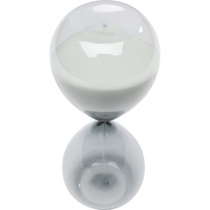 Sablier Timer noir et blanc 25cm Kare Design