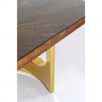Table Conley Oho 180x90cm pieds laiton Kare Design