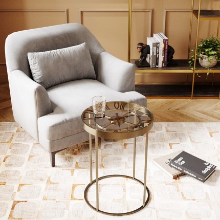 Fauteuil Proud velours gris Kare Design