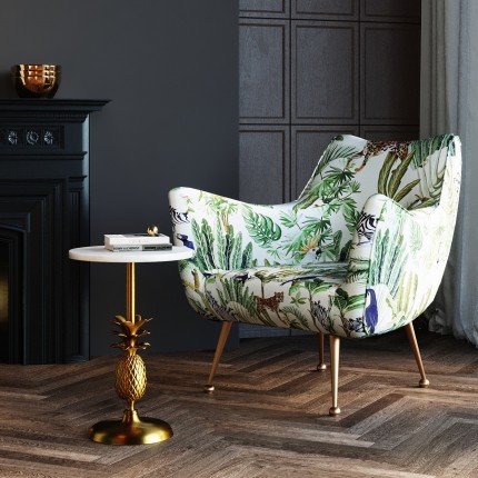 Fauteuil Goldfinger tropical Kare Design