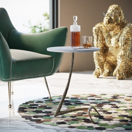 Fauteuil Goldfinger velours vert Kare Design