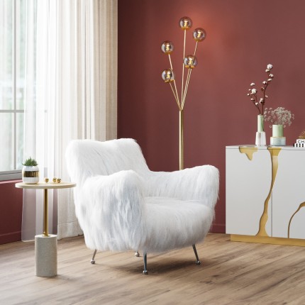 Fauteuil Goldfinger blanc Kare Design