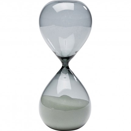 Sablier Timer noir et blanc 20cm Kare Design