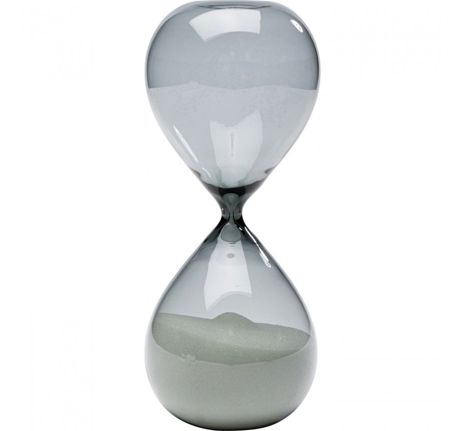 Sablier Timer noir et blanc 20cm Kare Design