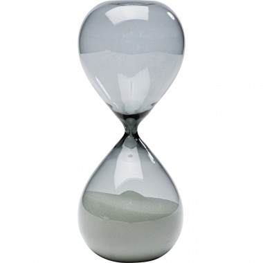 Sablier Timer noir et blanc 20cm Kare Design