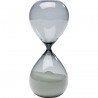 Sablier Timer 20cm noir et blanc Kare Design