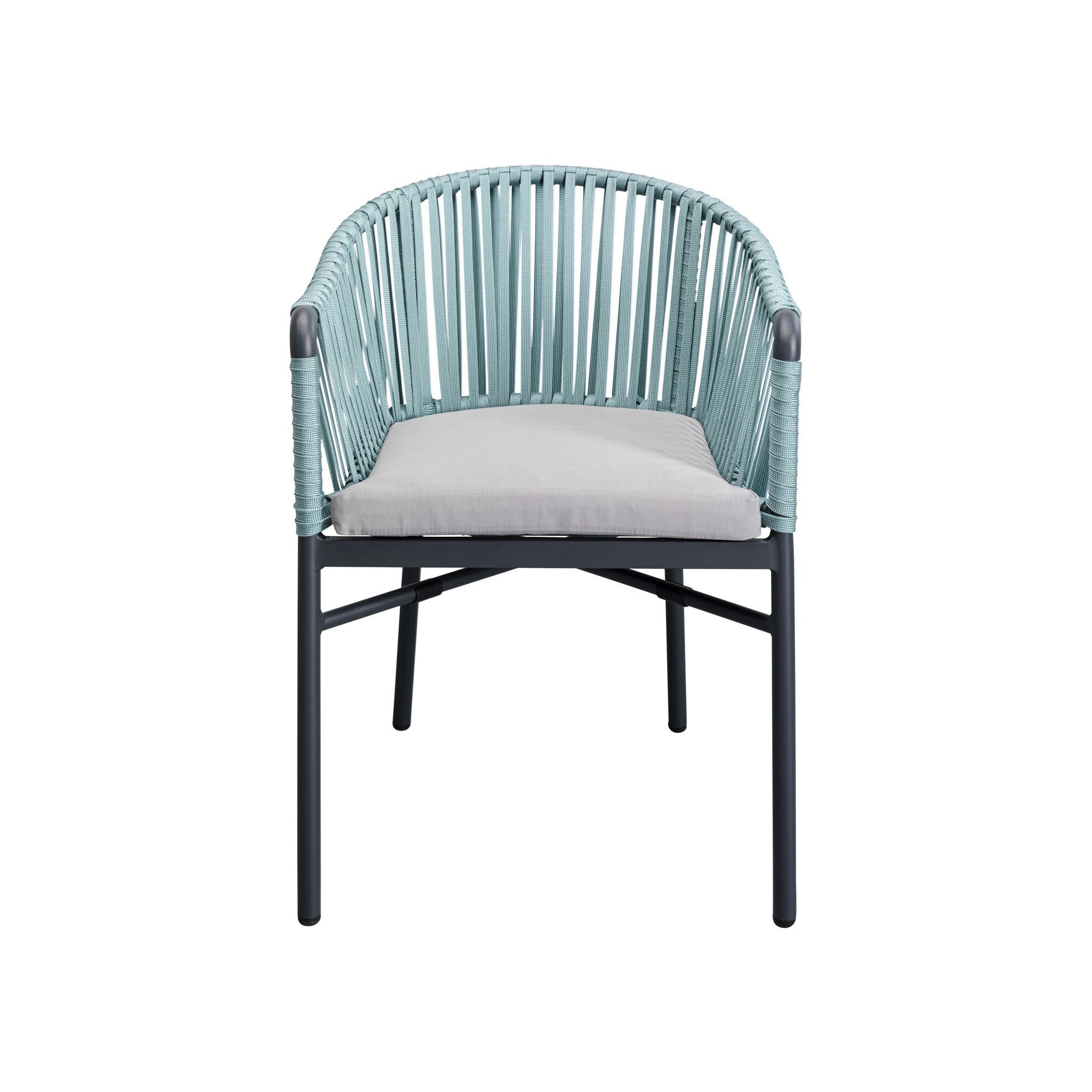 Chaise de jardin avec accoudoirs Santanyi bleue Kare Design