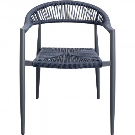 Chaise de jardin avec accoudoirs Palma verte Kare Design