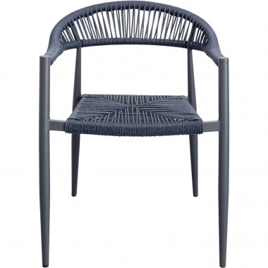 Chaise de jardin avec accoudoirs Palma verte Kare Design