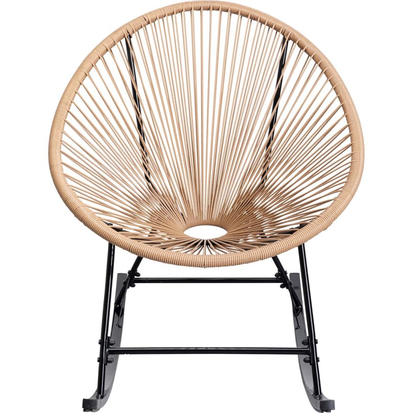 Fauteuil à bascule Acapulco nature Kare Design