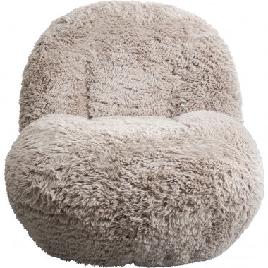 Fauteuil pivotant marron Fluffy Kare Design