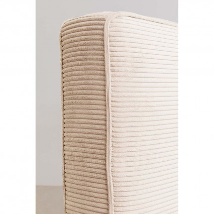 Bed East Side Cord 160x200cm cream Kare Design