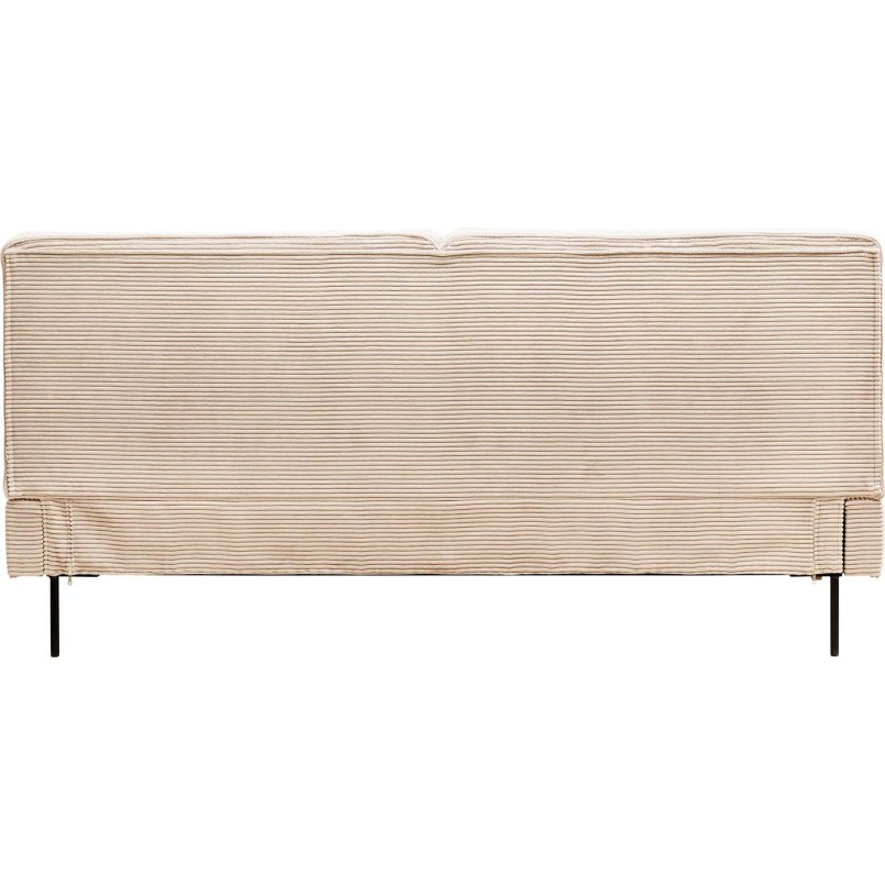 Lit East Side Cord côtelé crème 160x200cm Kare Design
