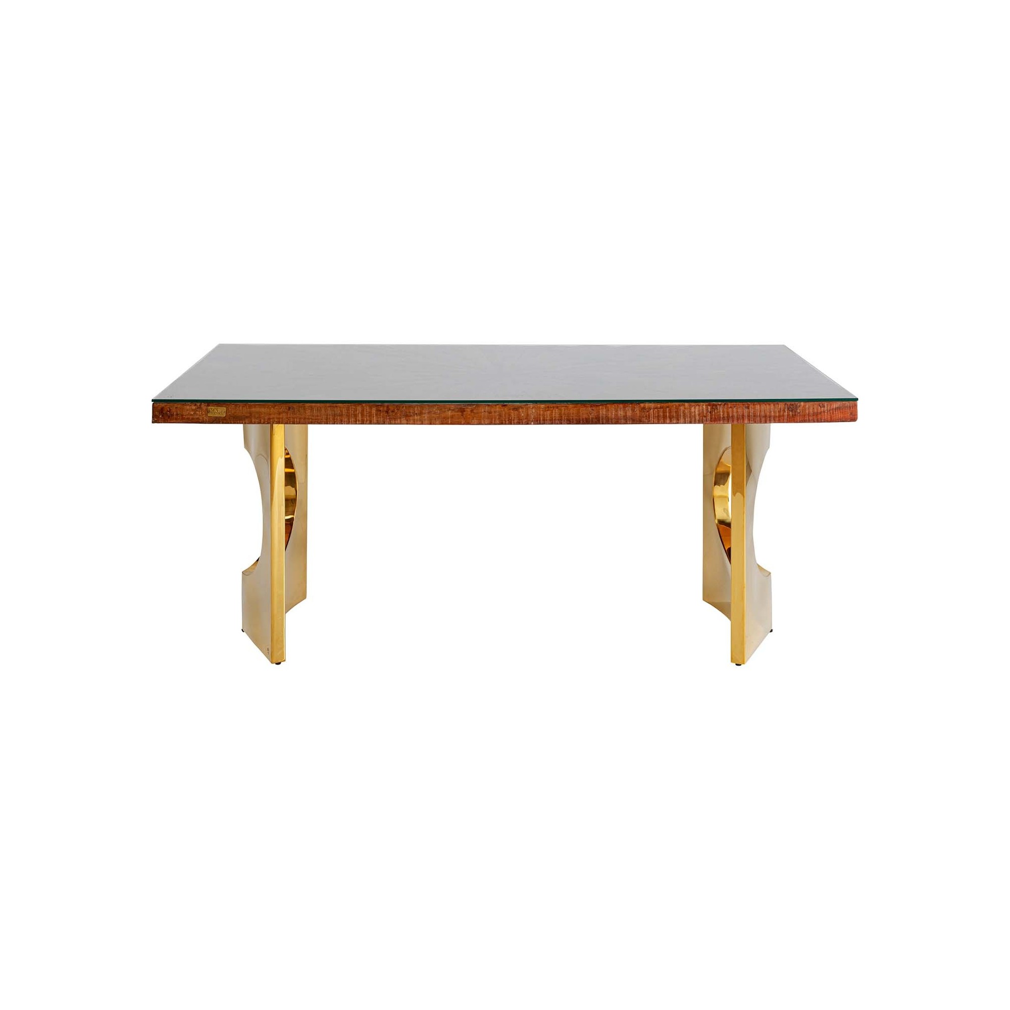 Table Conley Oho 180x90cm pieds laiton Kare Design