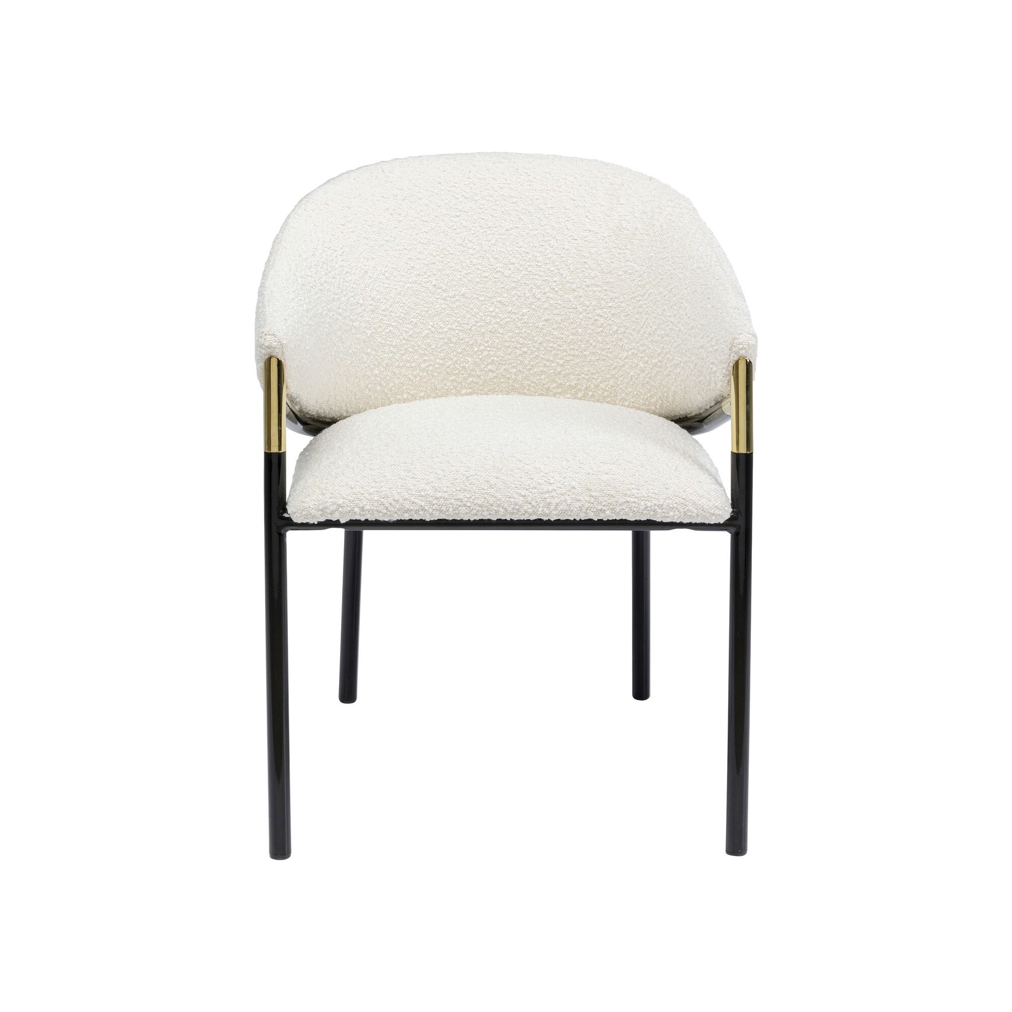 Chaise avec accoudoirs Boulevard Boucle crème Kare Design