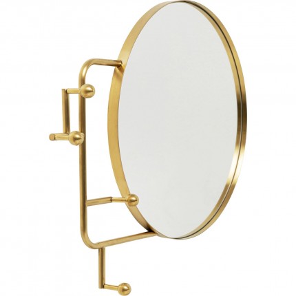 Porte-manteau miroir Tristan 65cm doré Kare Design