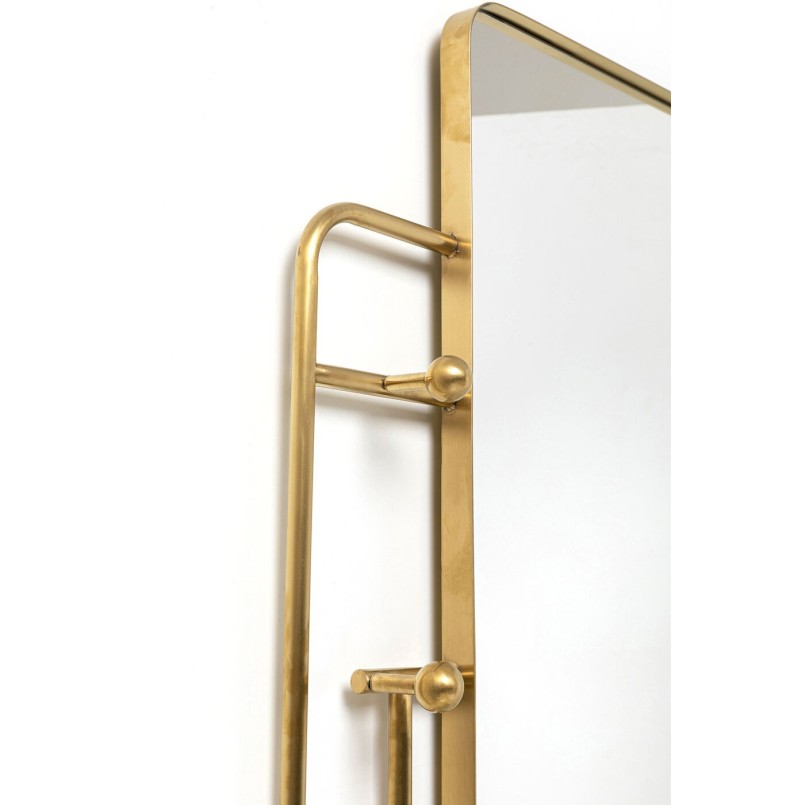 Porte-manteau miroir Tristan 150x76cm doré Kare Design