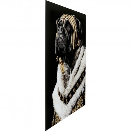 Tableau en verre mastiff roi 40x60cm Kare Design