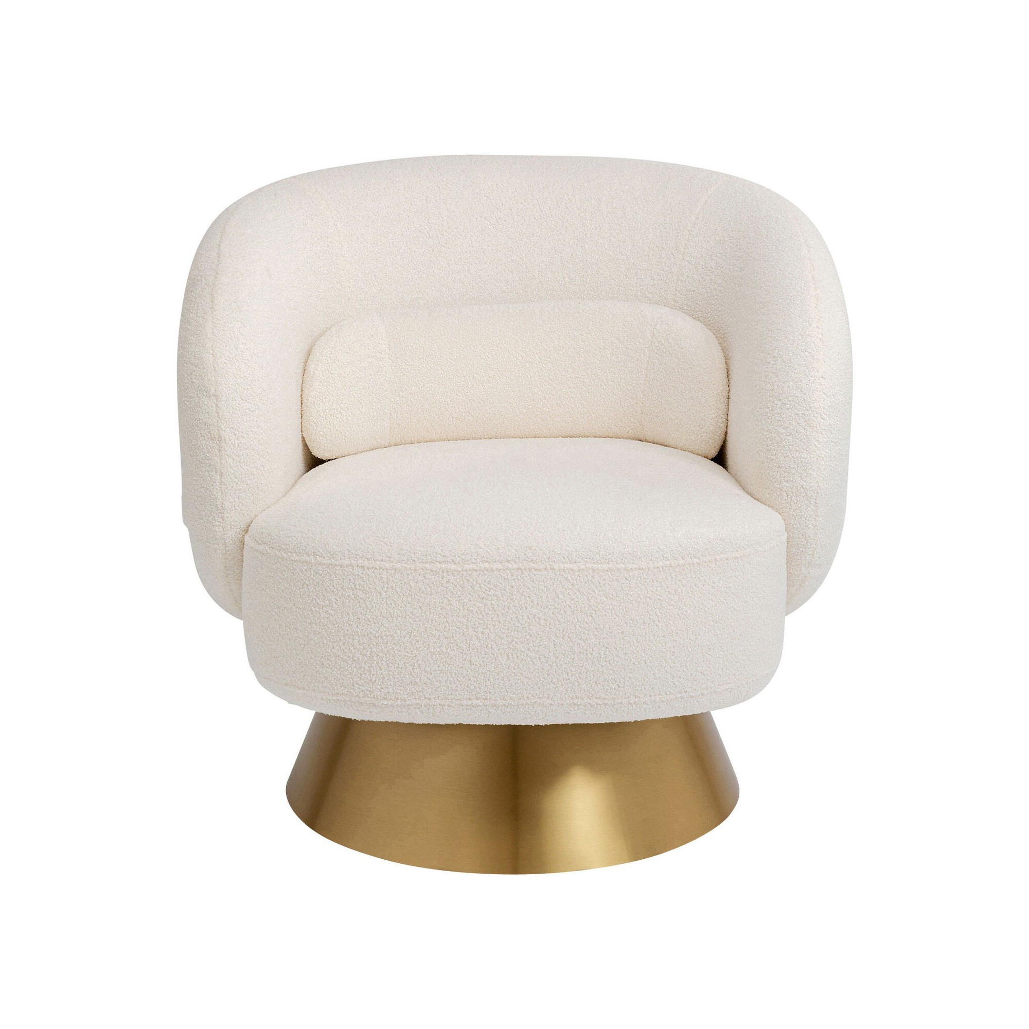 Fauteuil pivotant Orion crème Kare Design