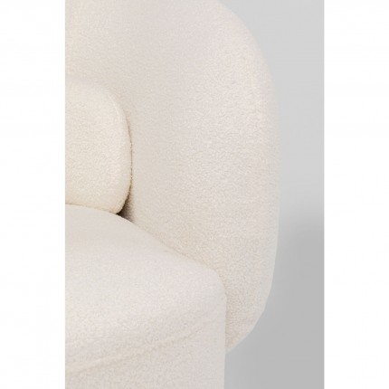 Fauteuil pivotant Orion crème Kare Design