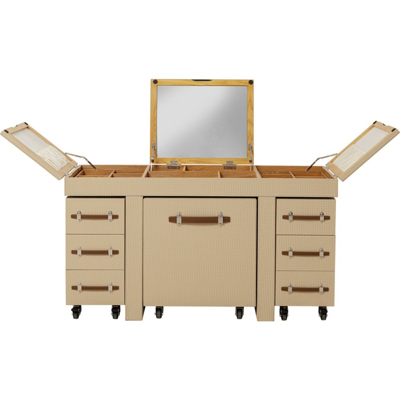 Coiffeuse Combinaison Venezia (rangements + siege) Kare Design