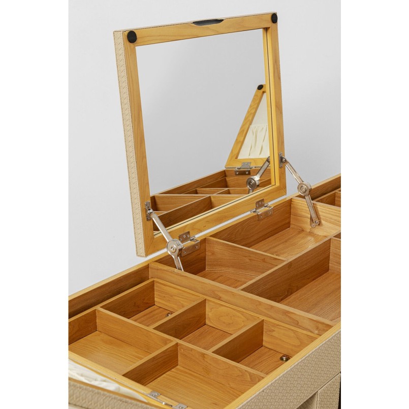 Coiffeuse Combinaison Venezia (rangements + siege) Kare Design