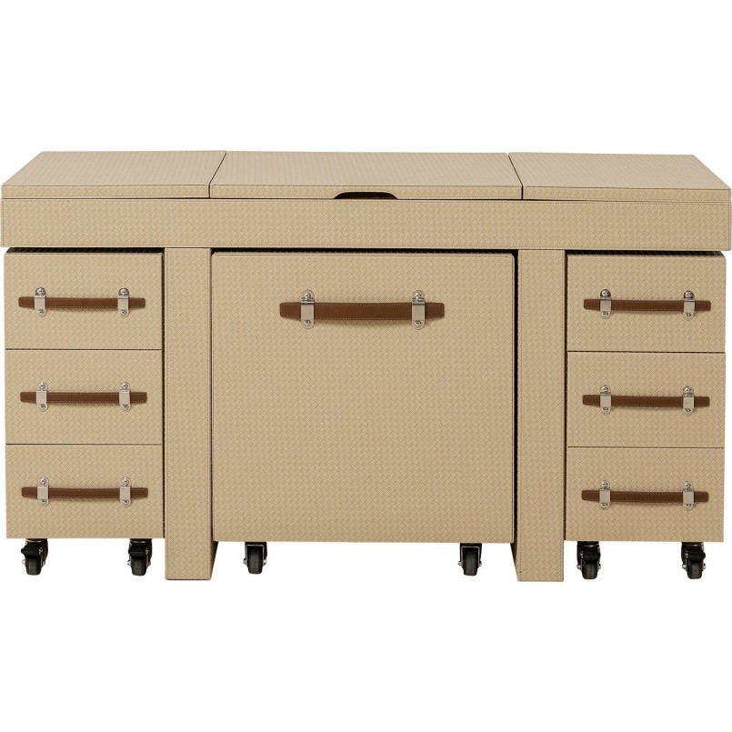 Coiffeuse Combinaison Venezia (rangements + siege) Kare Design